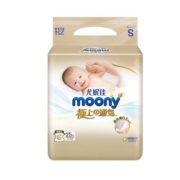 京东百亿补贴：moony 极上通气系列 纸尿裤 S25片+赠M2片