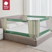 京东PLUS：babycare 婴儿床围栏床护栏 雾汀绿 1.5m-单片