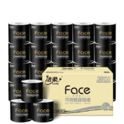 京东百亿补贴:洁柔卷纸 黑Face加厚4层140g卫生纸30卷 冲厕易降解厕纸 整箱销售