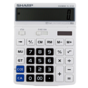 夏普（SHARP） EL-8128-WH 大屏大字大键商务办公计算器 （莹白色）