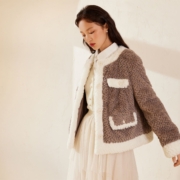 7日10点：VERO MODA 小香风 圆领毛绒外套