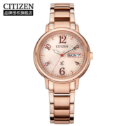 西铁城（CITIZEN）手表女日韩表xC系列光动能日显盘钢带时尚礼物EW2423-52W