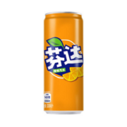 可口可乐（Coca-Cola） 芬达Fanta橙味汽水 摩登罐330ml*24罐*2件