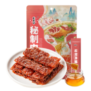 PLUS会员：宏香记 长条猪肉脯干蜜汁独立包装休闲零食168g 年货大礼包