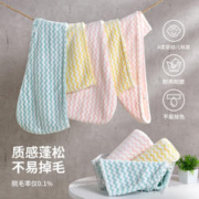 洁玉 刺绣干发帽女比纯棉吸水家用浴帽速干擦头干发巾包头毛巾1条