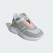 adidas 阿迪达斯 童鞋女小童运动鞋秋冬三叶草小飞象合作款魔术贴跑步鞋子IG4225