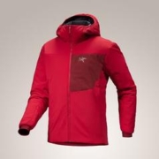 ARC'TERYX 始祖鸟 ARC’TERYX始祖鸟 PROTON HOODY 透气 男子 滑雪保暖棉服 Heritage/复古红