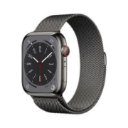 Apple 苹果 Watch Series 8 智能手表 45mm GPS+蜂窝网络款 石墨色不锈钢表壳 （GPS、血氧、ECG）