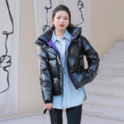 BOSIDENG 波司登 泡芙羽绒服女鹅绒轻盈保暖冬季面包服亮面外套奥莱