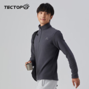 TECTOP 探拓 抓绒衣男女拉链立领打底衫加厚保暖
