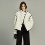 ELLE 90鹅绒 撞色立领 轻薄羽绒服