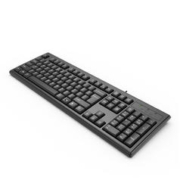 A4TECH 双飞燕 WK-100 104键 有线薄膜键盘 黑色 无光