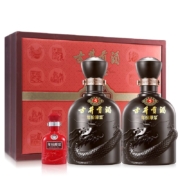 京东百亿补贴:古井贡酒 年份原浆古5 浓香型白酒 50度500ml*2瓶 礼盒装 年货礼盒