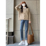 BTTKDL 软软糯糯上衣慵懒风毛衣女秋冬