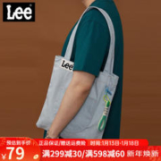 Lee 帆布包女斜挎大容量日系韩版单肩包托特包购物袋牛仔包女手提袋包