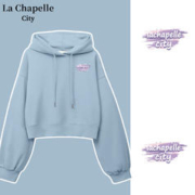 La Chapelle City 拉夏贝尔 女士短款连帽卫衣