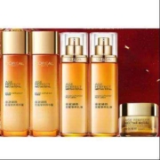 京东百亿补贴：LOREAL 欧莱雅 金致臻颜5件套（花蜜奢养精华蜜65ml*2+乳液50ml*2+滋润面霜15ml）