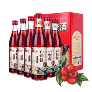 通明山水果酒老味道山楂酒5度低度微醺果味发酵甜酒礼盒整箱6瓶过年送礼