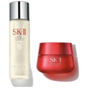 SK-II 神仙水230ml+新大红瓶面霜50g+氨基酸洗面奶120g护肤品套装化妆品