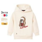 Hush Puppies 暇步士 童装 时尚印花加绒卫衣 多款可选
