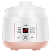 美的（Midea） 电炖锅 隔水炖煲汤锅 七大烹饪功能电砂锅 白瓷内胆 防干烧迷你电炖盅 bb煲 婴儿辅食锅 【隔水柔炖】 DZ08Easy101 0.8L