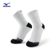 Mizuno 美津浓 23春夏新款男女耐磨中筒运动袜(2包装)ESSENTIAL系列