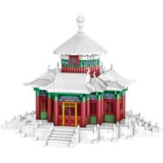 哲高 积木拼装中国风建筑大型故宫太和殿天坛模型男女孩玩具生日礼物 小苏州园林-1428颗粒-LZ8282
