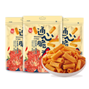 Plus会员:喜盈盈 空心酥脆薯条  甜辣泡菜味90g*3