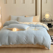 京东PLUS：AIDLI 牛奶绒四件套 200*230cm