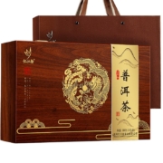 京东百亿补贴：忆江南 茶叶 特级普洱茶 云南凤跃龙实木礼盒装300g