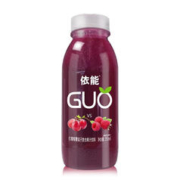 yineng 依能 GUO 红葡萄+覆盆子果汁 复合味饮料 350ml*15瓶 年货节礼盒整箱装