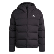 adidas 保暖连帽鸭绒羽绒服 黑色 A/L