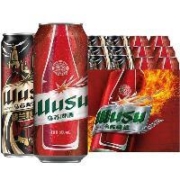 乌苏啤酒 双口味混合装 （红500ml*12罐+楼兰500ml*6罐）*2件