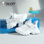 SNOOPY 史努比 童鞋男童鞋子运动鞋春秋款儿童网鞋中大童软底老爹鞋