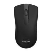 飞利浦（PHILIPS）SPK7211B 无线鼠标 办公台式笔记本静低音鼠标无线男女生适用于商务办公  黑色