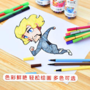 NBNSEN 南博耐森 可水洗水彩儿童套装 创意文具宝宝画笔 12色（罐子款式）