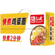 再降价、PLUS会员、需首购：弘威牌面条 鸡蛋面1200g 方便面饼