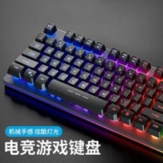 HP 惠普 彩虹机械手感键盘鼠标耳机音响套装键盘有线台式笔记本电脑通用