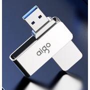 需首购：aigo 爱国者 U330 USB 3.2 旋转U盘 银色 64GB USB-A