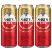 喜力 Amstel红爵啤酒 500ml*3听