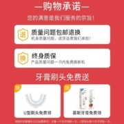 爱贝迪拉（AIBEDILA）儿童电动牙刷u型2-6-12岁口腔清洁器儿童牙刷  电动牙配慕斯牙膏 顶配抑菌蓝2-6岁【套装】