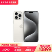 Apple 苹果 iPhone 15 Pro Max 5G手机 512GB 白色钛金属