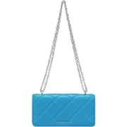 CHARLES&KEITH 质感菱格链条小方包  CK6-10680924 CERULEAN   XS