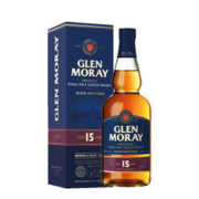 GLEN MORAY 格兰莫雷 15年单一麦芽威士忌 洋酒 苏格兰 斯佩塞产区 双桶陈年 700ml