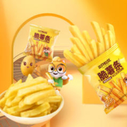 三只松鼠 嗨鲜脆_脆薯条/蜂蜜黄油味/18g*6袋网红零食追剧