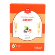 伊威（Eastwes）婴幼儿辅食彩蔬面片 营养多彩趣味儿童面180克(9袋)6个月+
