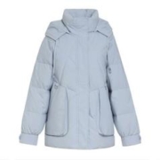 雪中飞 羽绒服连帽女短款