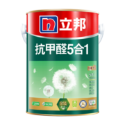 立邦乳胶漆 金装抗甲醛净味五合一内墙漆室内环保家用涂料墙面漆油漆 5L 可调色