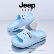 Jeep 吉普 儿童拖鞋软底女童居家浴室防滑春季新款中大童外穿沙滩一字拖
