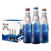 需首购、plus会员:kronenbourg 1664啤酒3口味混合装330ml*9瓶 （白3+桃红3+百香果3）包装随机发货*2件